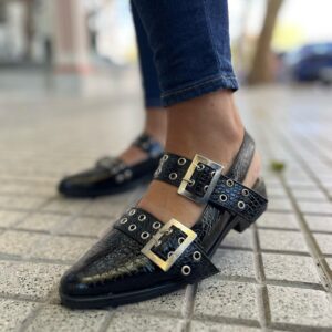 Zapatito Roma Cuero negro