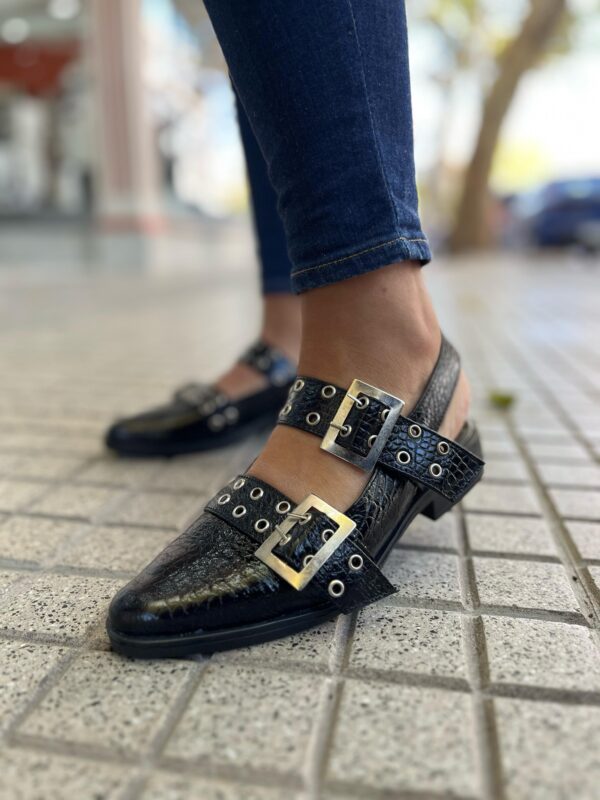 Zapatito Roma Cuero negro